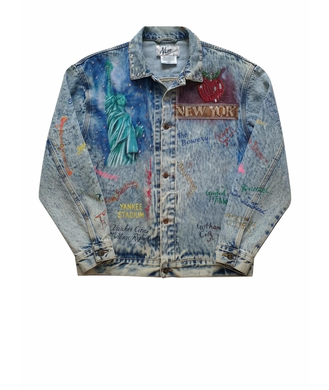 ARMANI JEANS Голубая деним куртка, фото 1