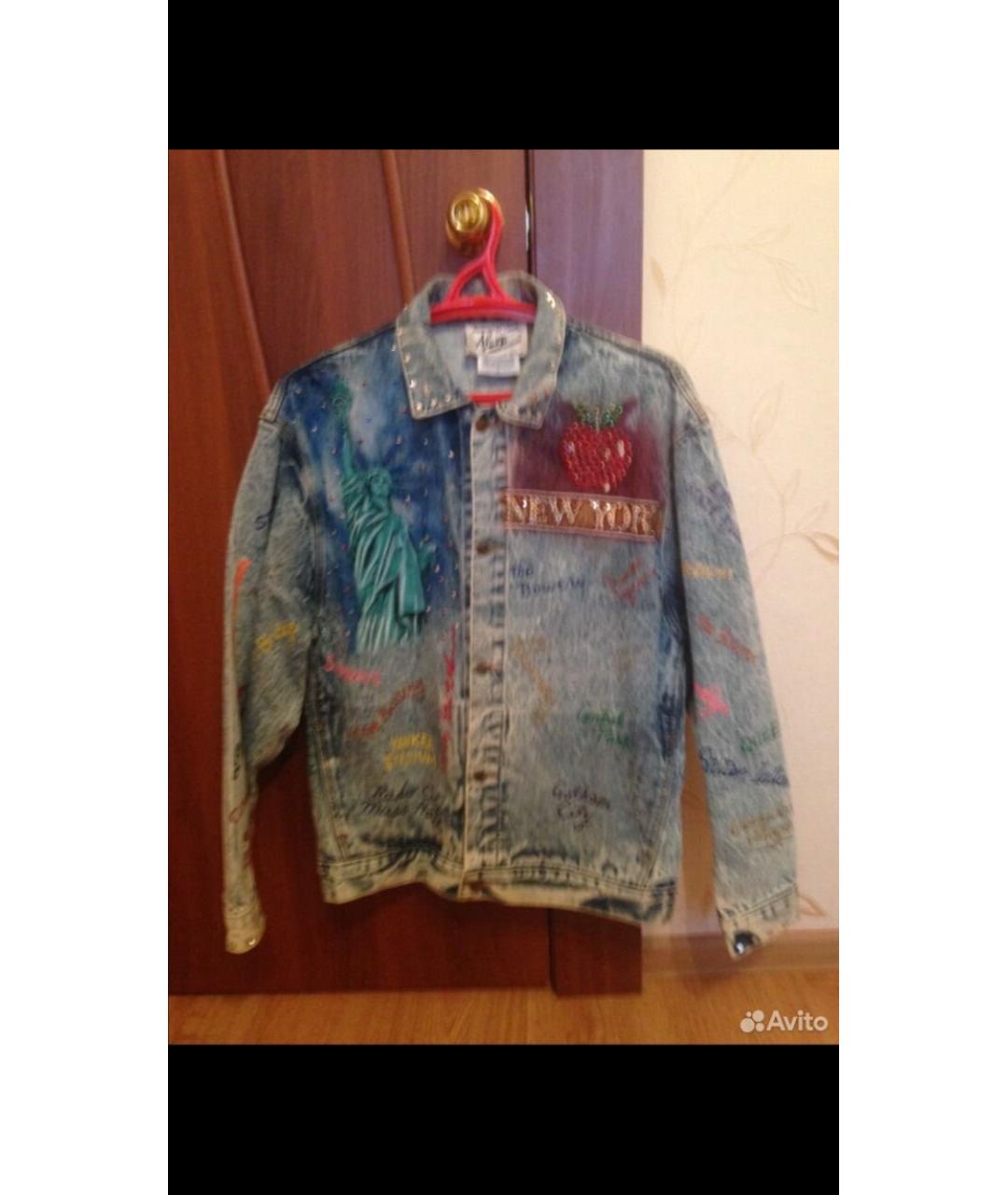 ARMANI JEANS Голубая деним куртка, фото 7