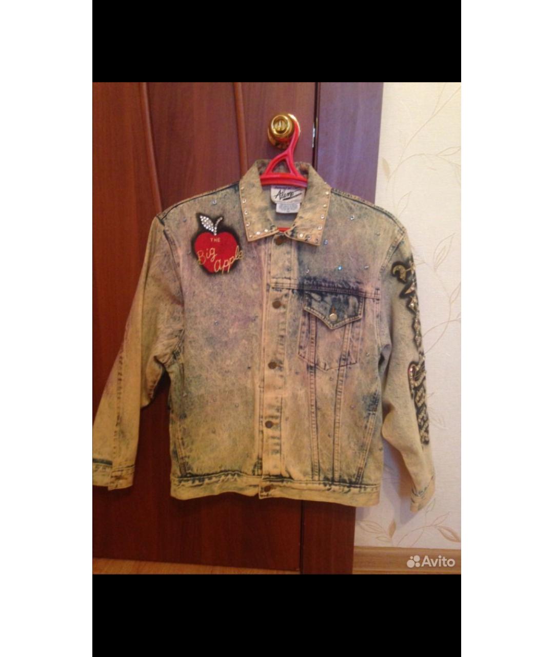 ARMANI JEANS Голубая деним куртка, фото 4