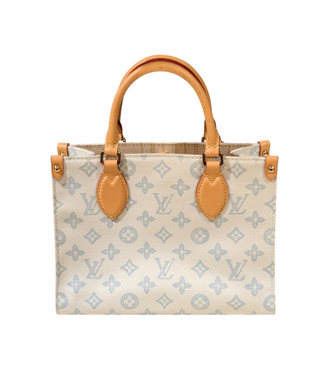 LOUIS VUITTON Голубая деним сумка тоут, фото 1