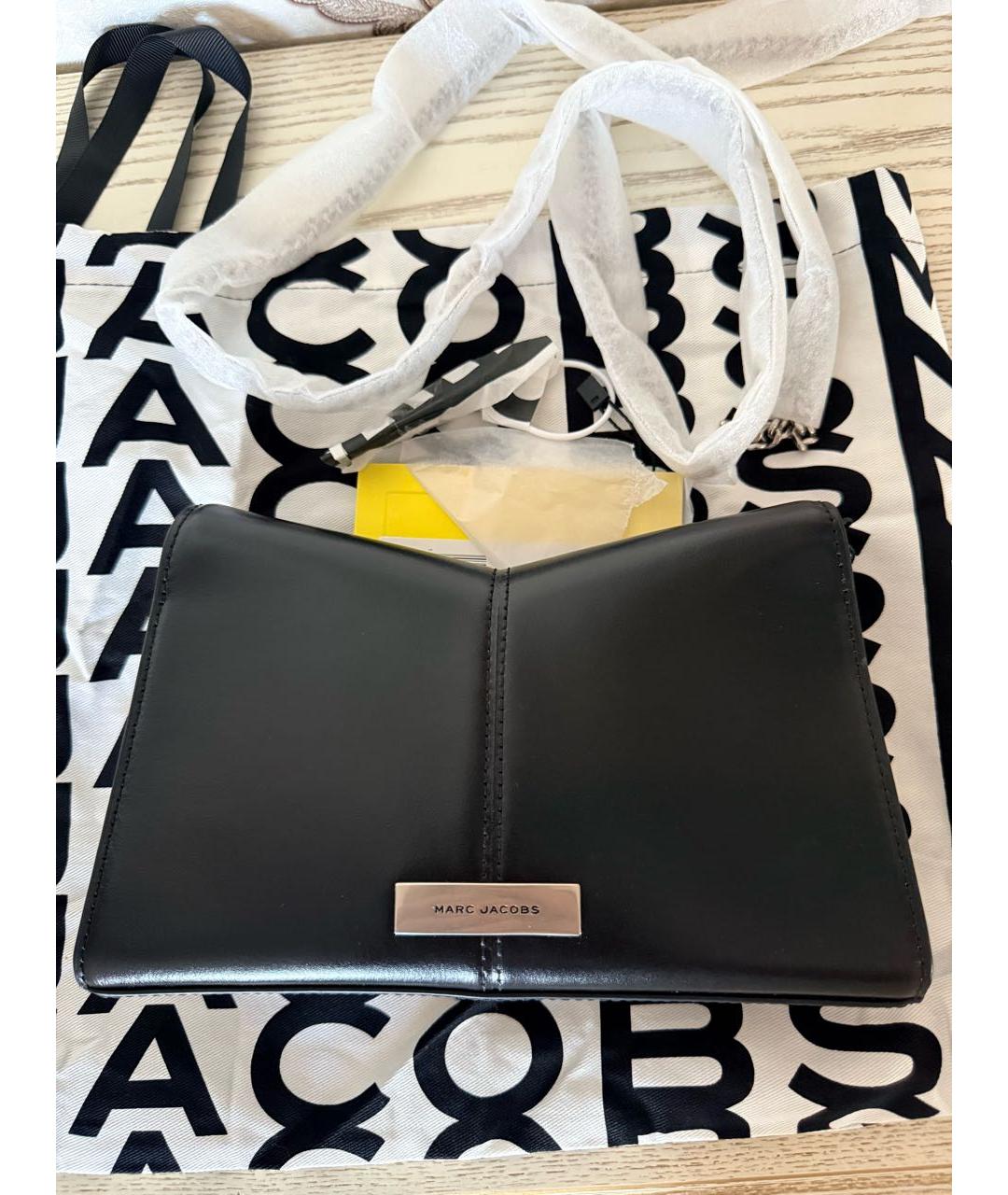 MARC JACOBS Черная кожаная сумка через плечо, фото 3