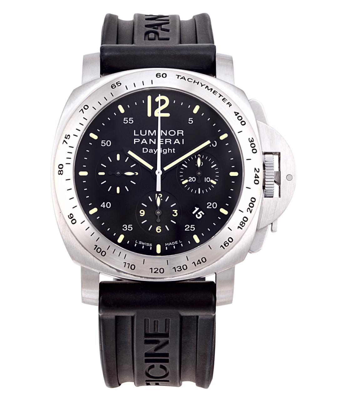 PANERAI Черные металлические часы, фото 1