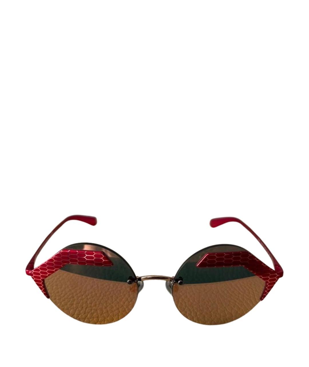 BVLGARI Красные солнцезащитные очки, фото 1