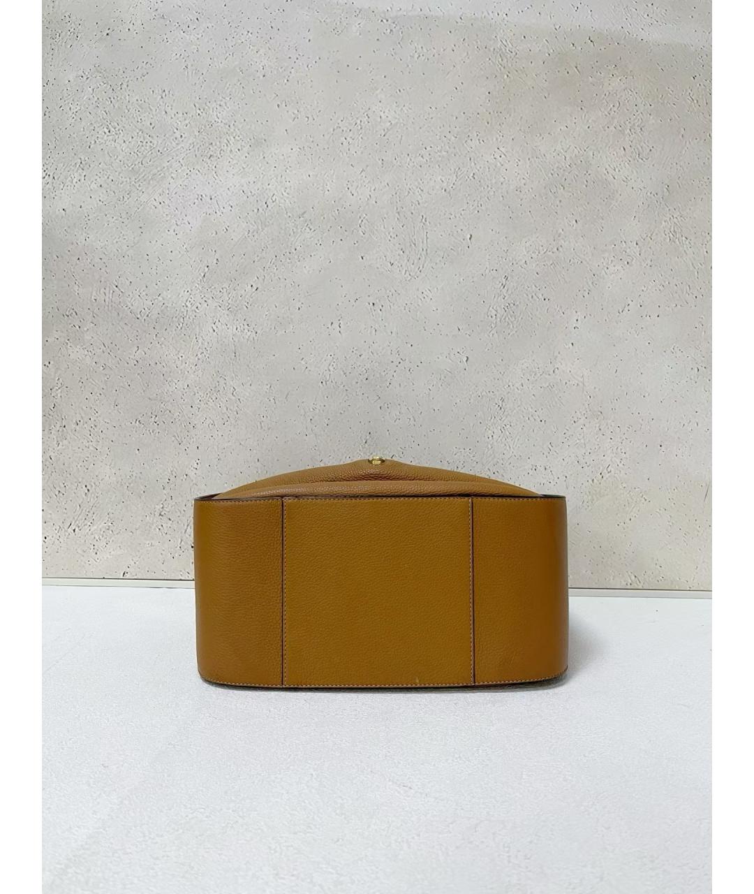 LOEWE Коричневая кожаная сумка через плечо, фото 5