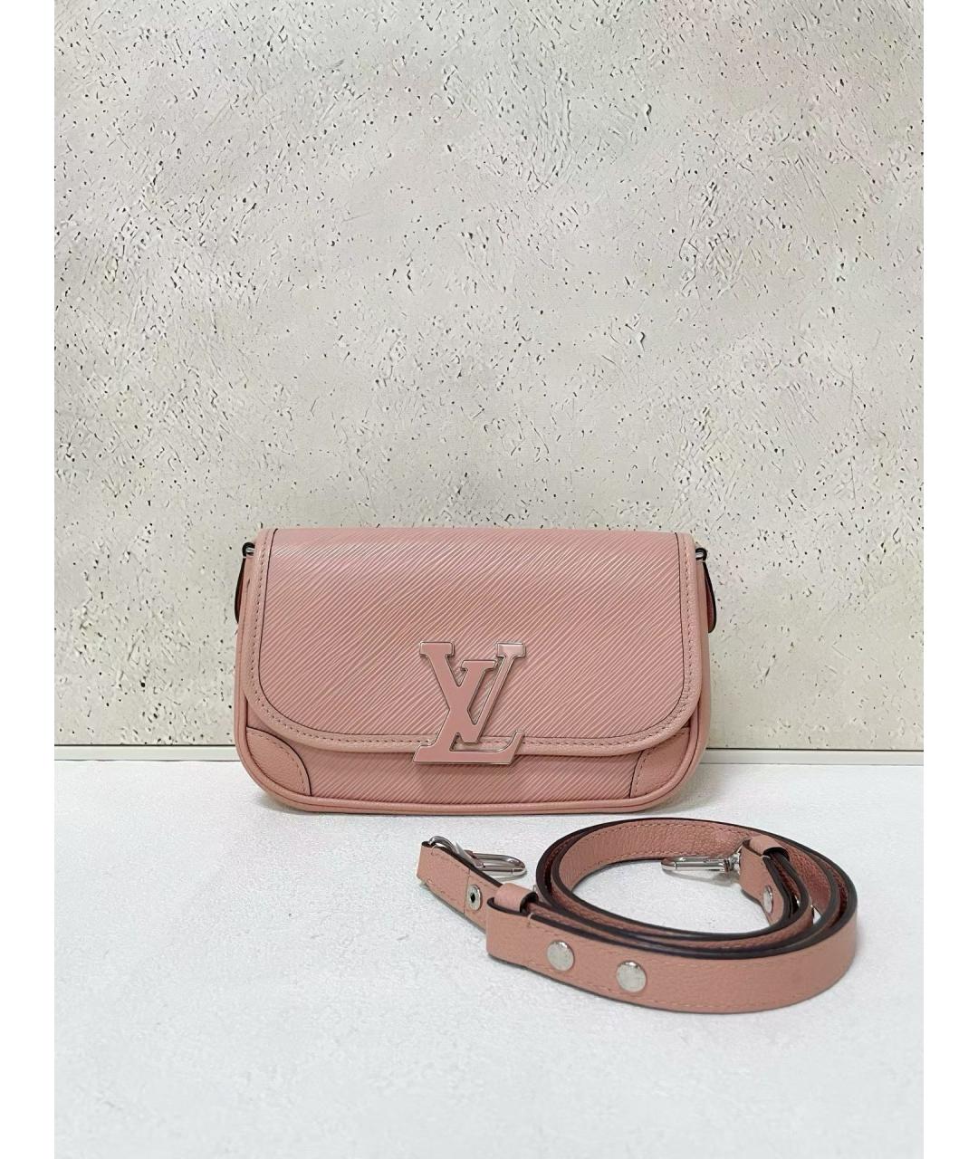 LOUIS VUITTON Розовая кожаная сумка через плечо, фото 7