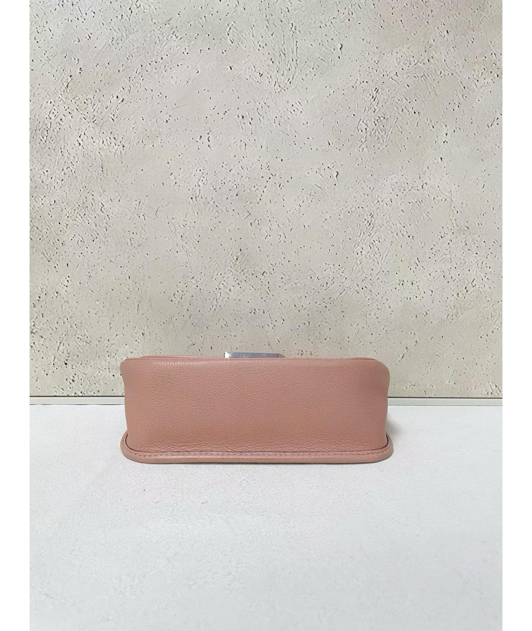 LOUIS VUITTON Розовая кожаная сумка через плечо, фото 5