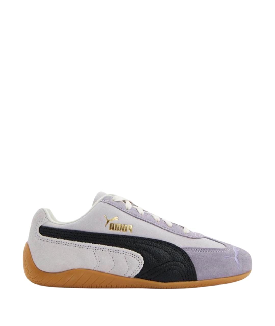 PUMA Фиолетовые замшевые кроссовки, фото 1
