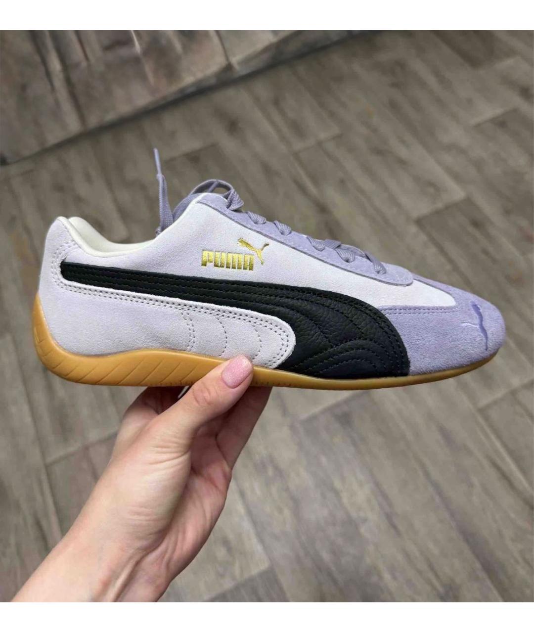 PUMA Фиолетовые замшевые кроссовки, фото 6