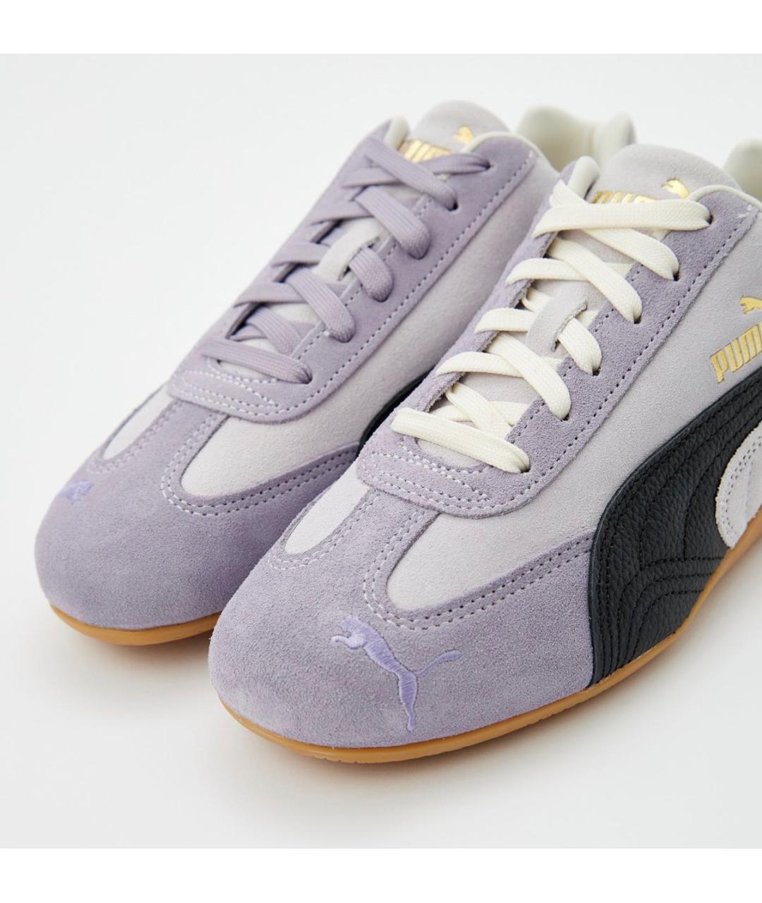 PUMA Фиолетовые замшевые кроссовки, фото 3