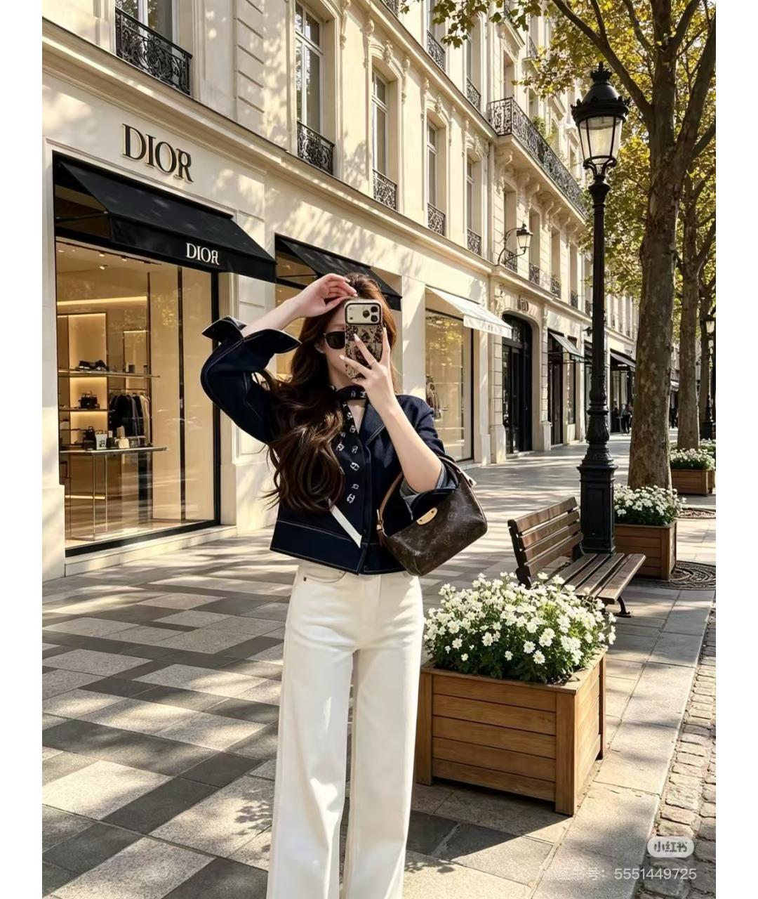 LOUIS VUITTON Коричневая канва сумка с короткими ручками, фото 6