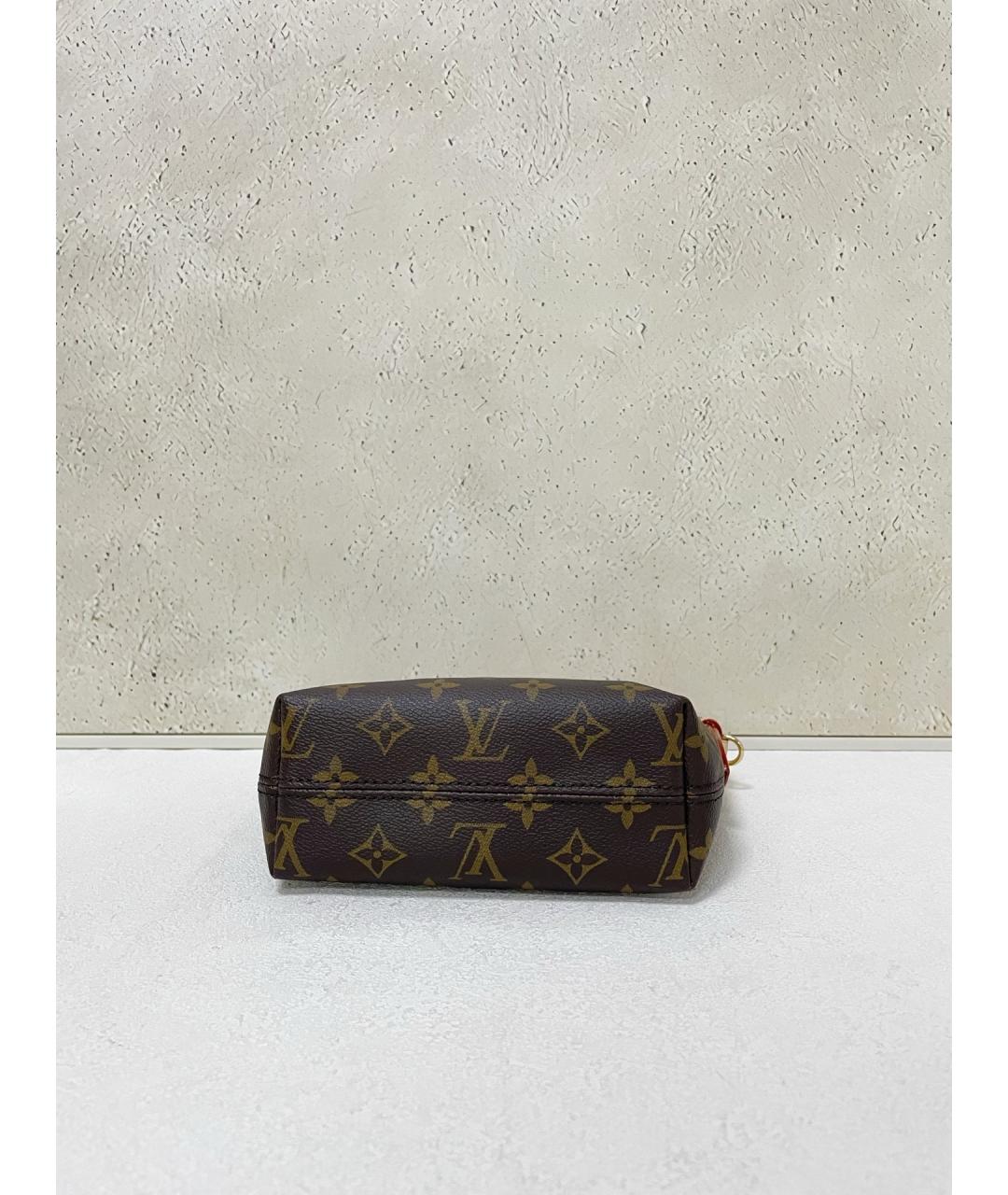 LOUIS VUITTON Коричневая канва сумка с короткими ручками, фото 4