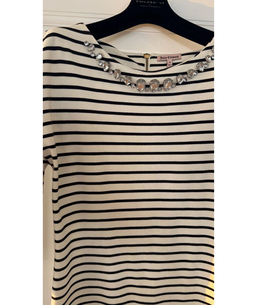 JUICY COUTURE Белое вискозное повседневное платье, фото 4