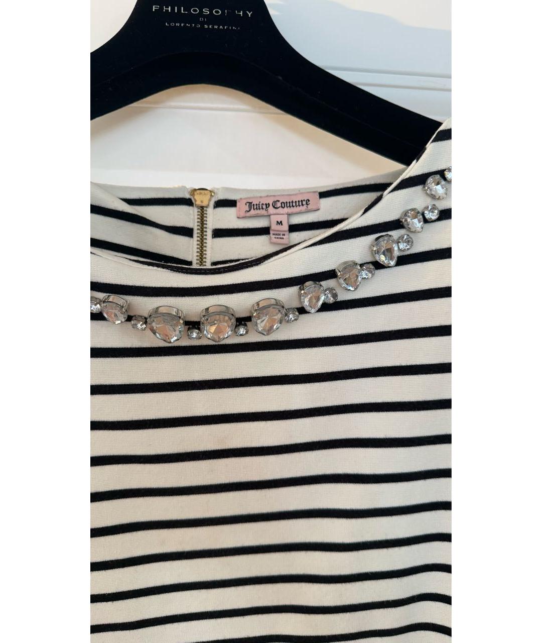 JUICY COUTURE Белое вискозное повседневное платье, фото 3