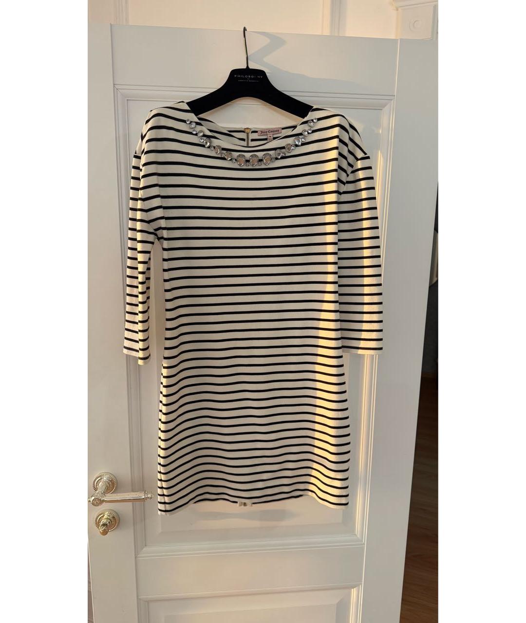 JUICY COUTURE Белое вискозное повседневное платье, фото 5