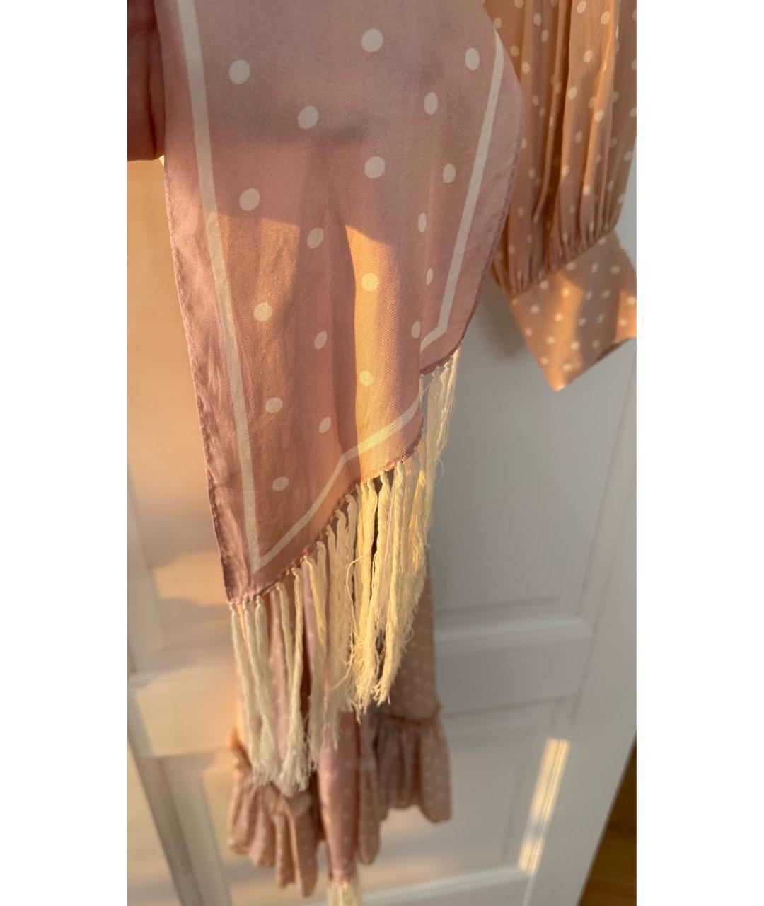ZIMMERMANN Розовое шелковое повседневное платье, фото 3