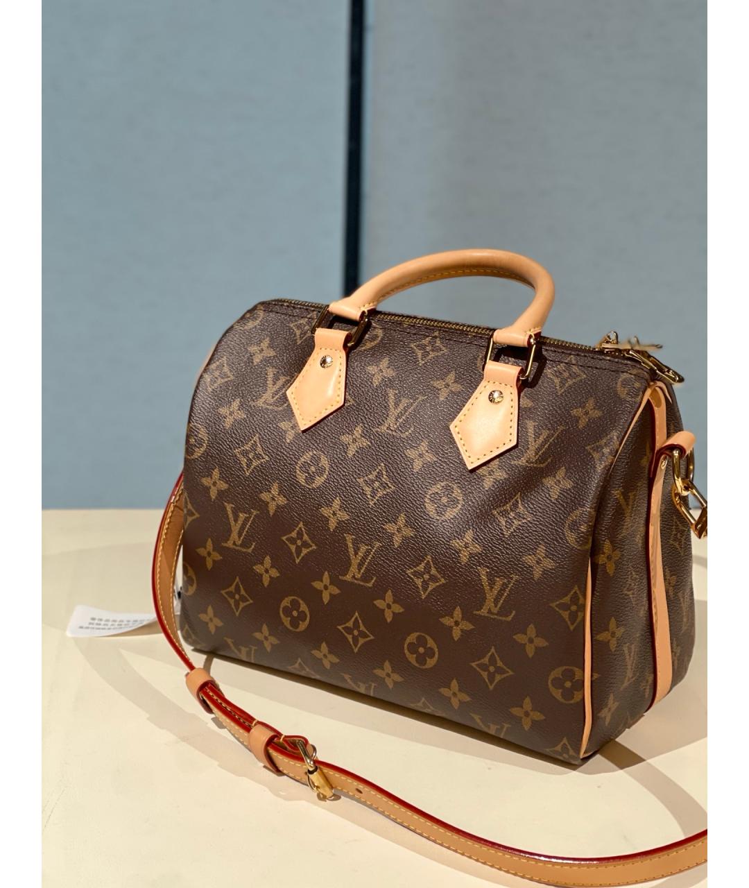 LOUIS VUITTON Коричневая канва сумка с короткими ручками, фото 2