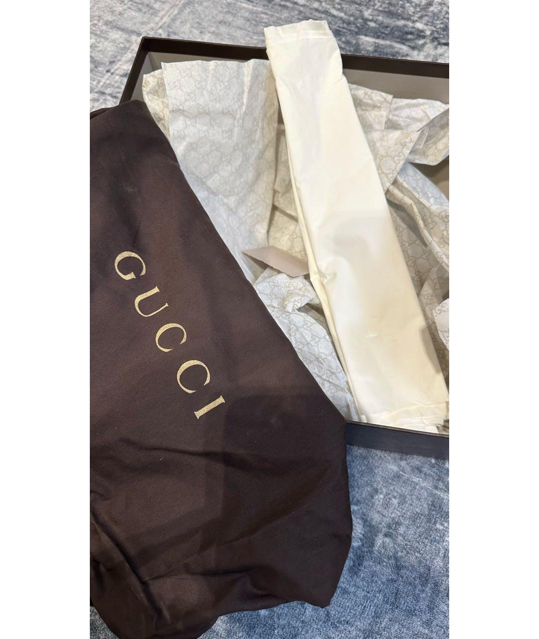 GUCCI Коричневые кожаные туфли, фото 6