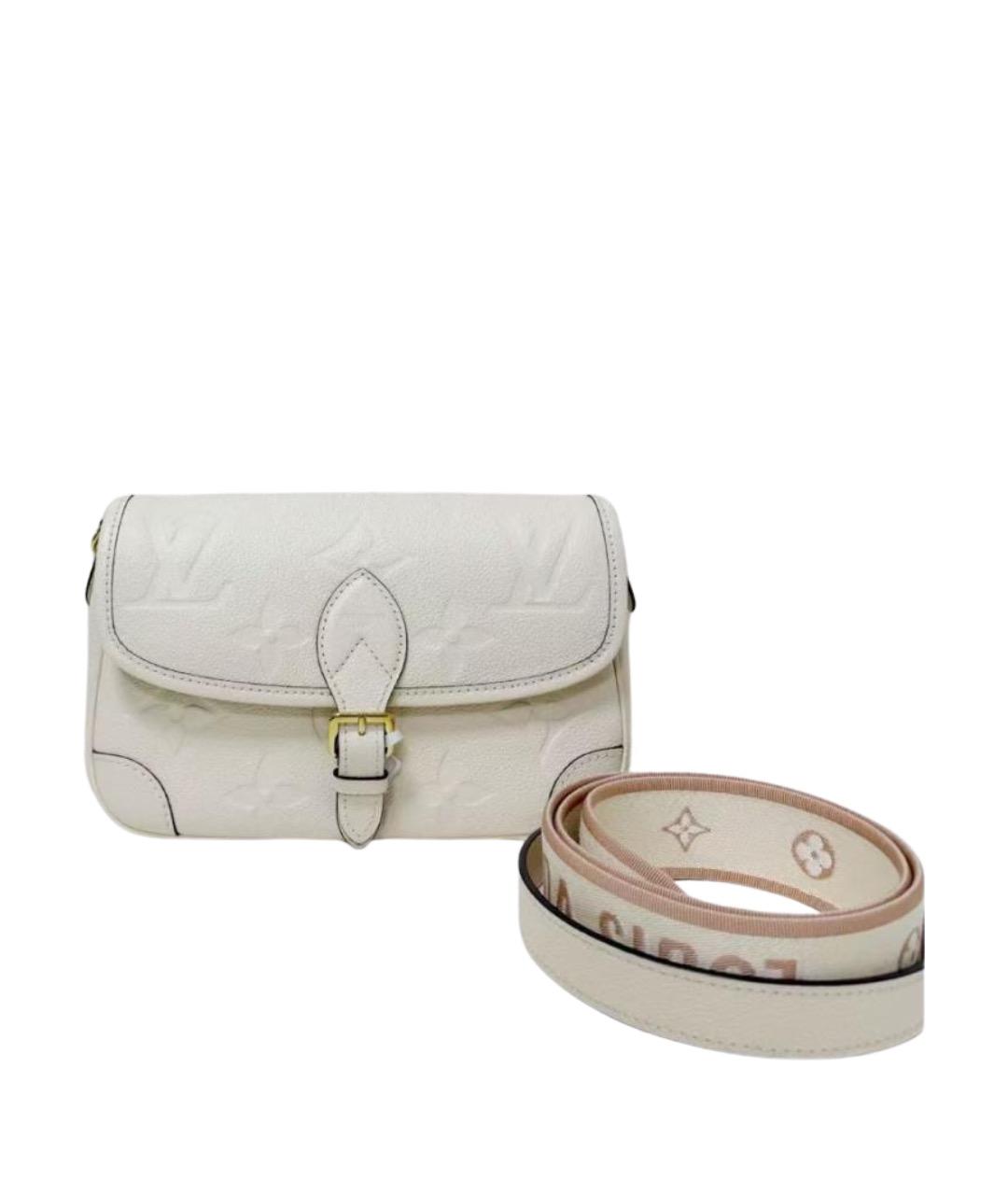 LOUIS VUITTON Белая кожаная сумка через плечо, фото 1