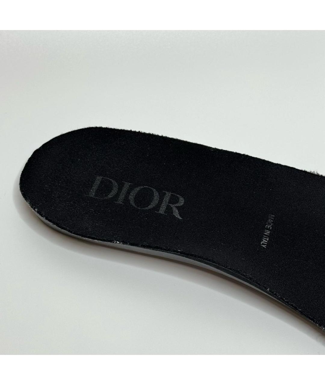 CHRISTIAN DIOR Черные текстильные низкие кроссовки / кеды, фото 7