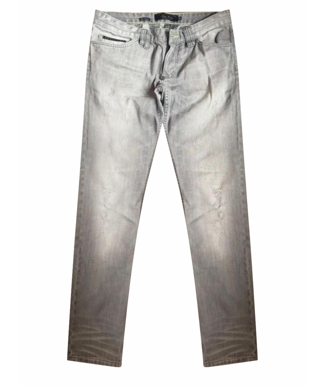 PHILIPP PLEIN Серые джинсы скинни, фото 1