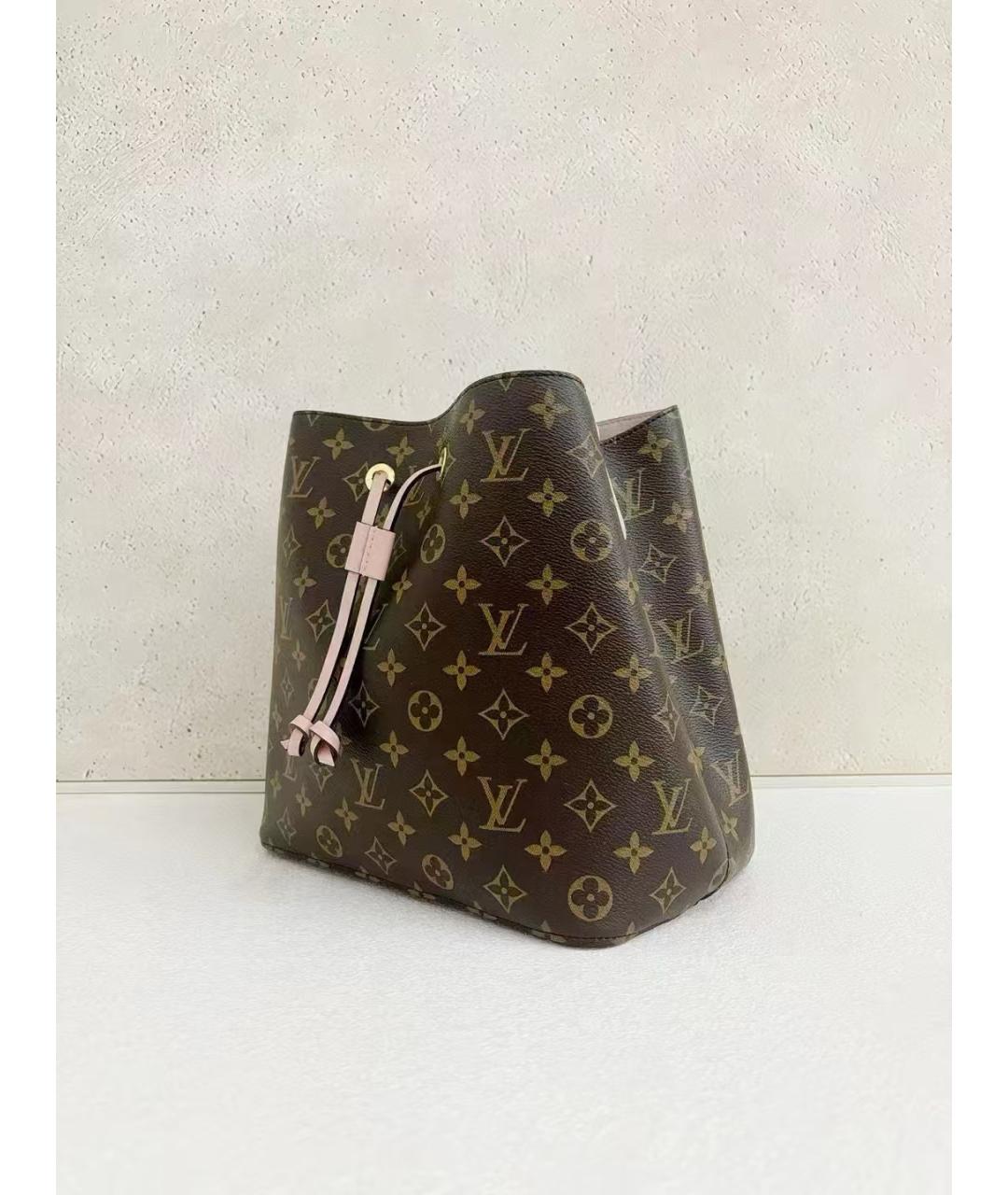 LOUIS VUITTON Коричневая канва сумка через плечо, фото 5
