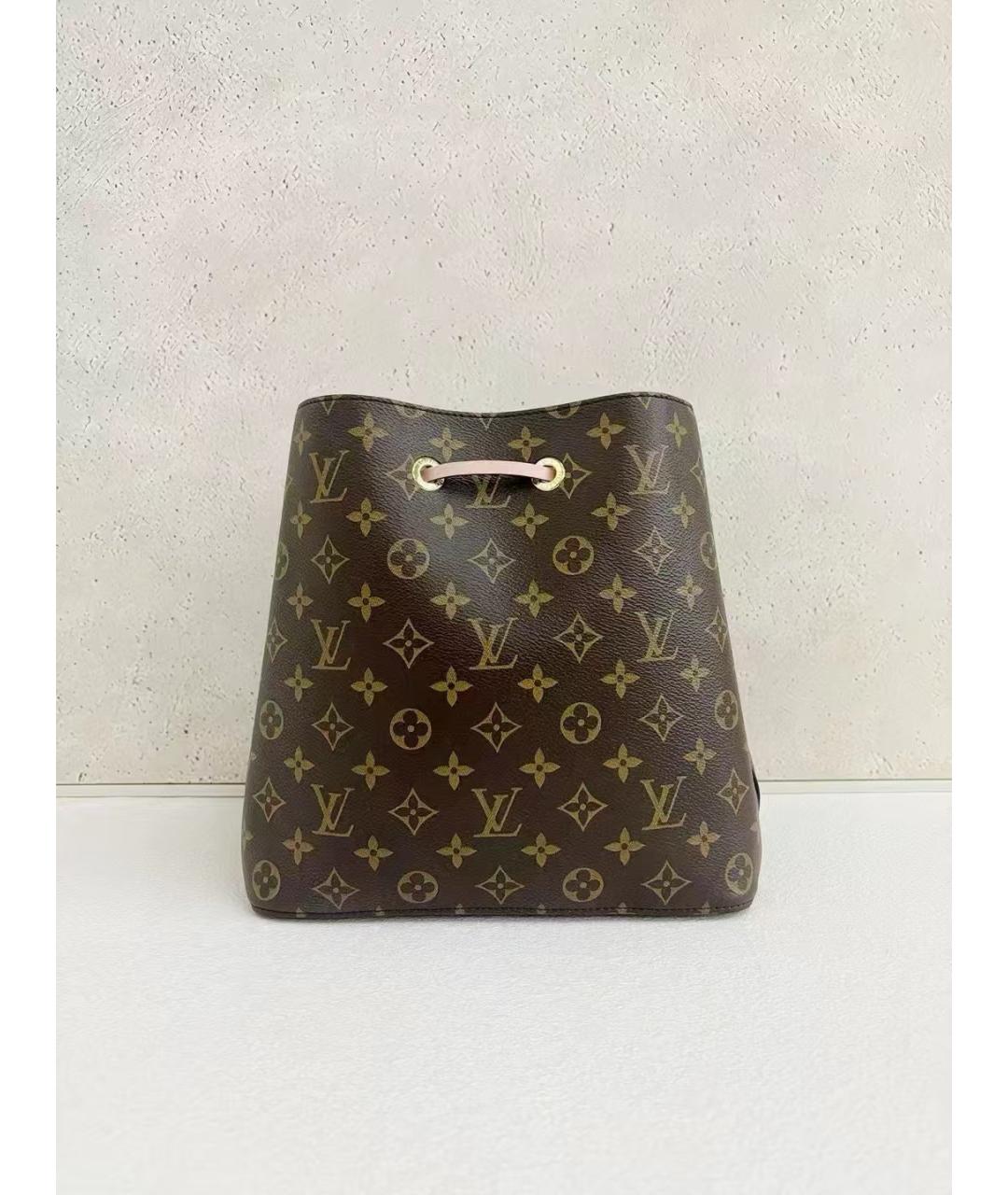 LOUIS VUITTON Коричневая канва сумка через плечо, фото 2