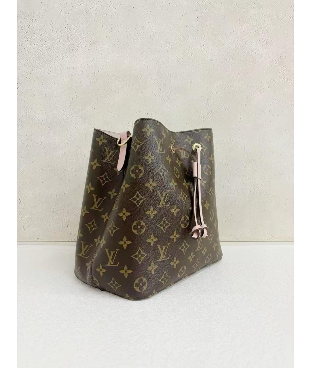LOUIS VUITTON Коричневая канва сумка через плечо, фото 3