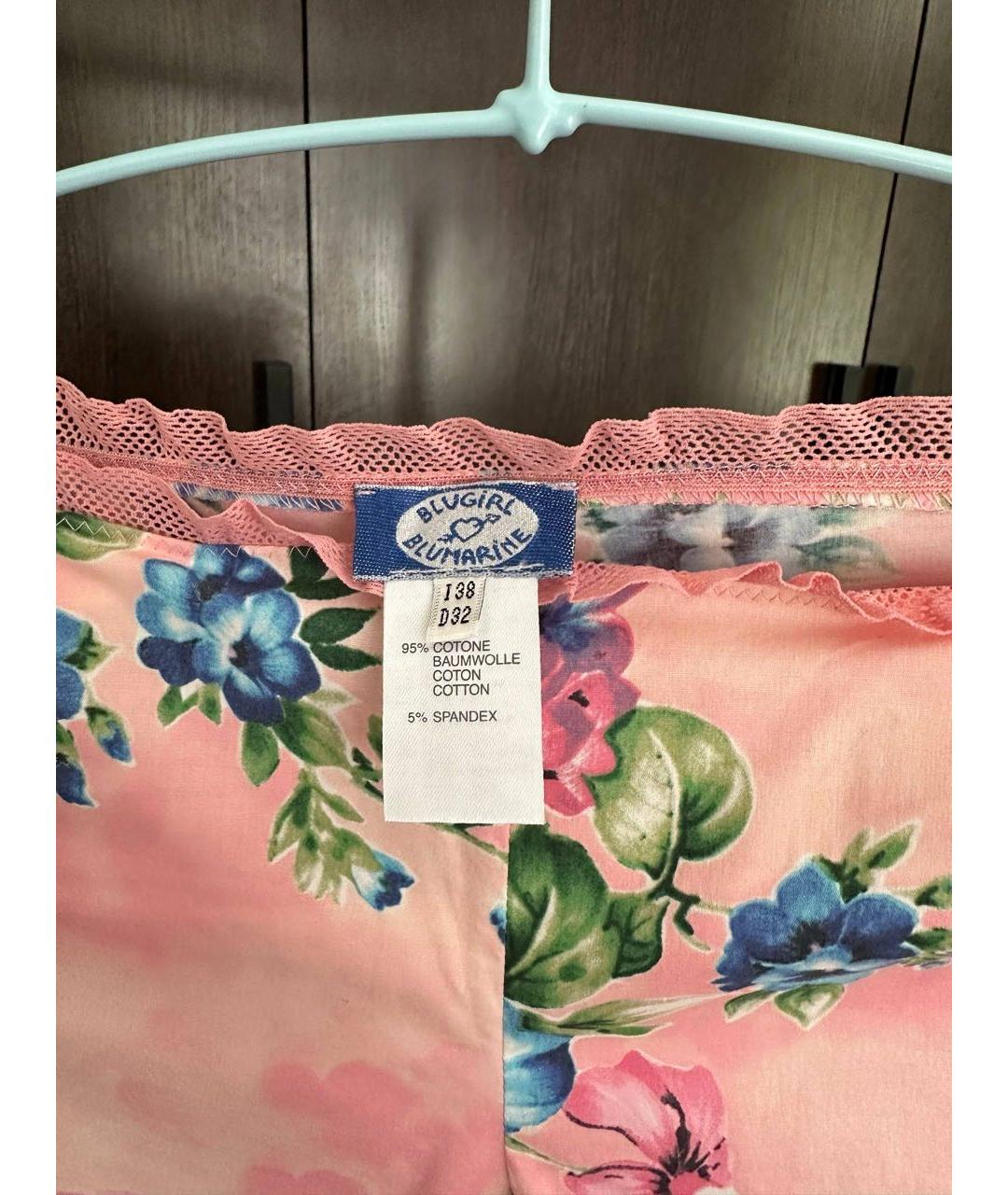 BLUMARINE Мульти хлопковые бриджи, фото 3