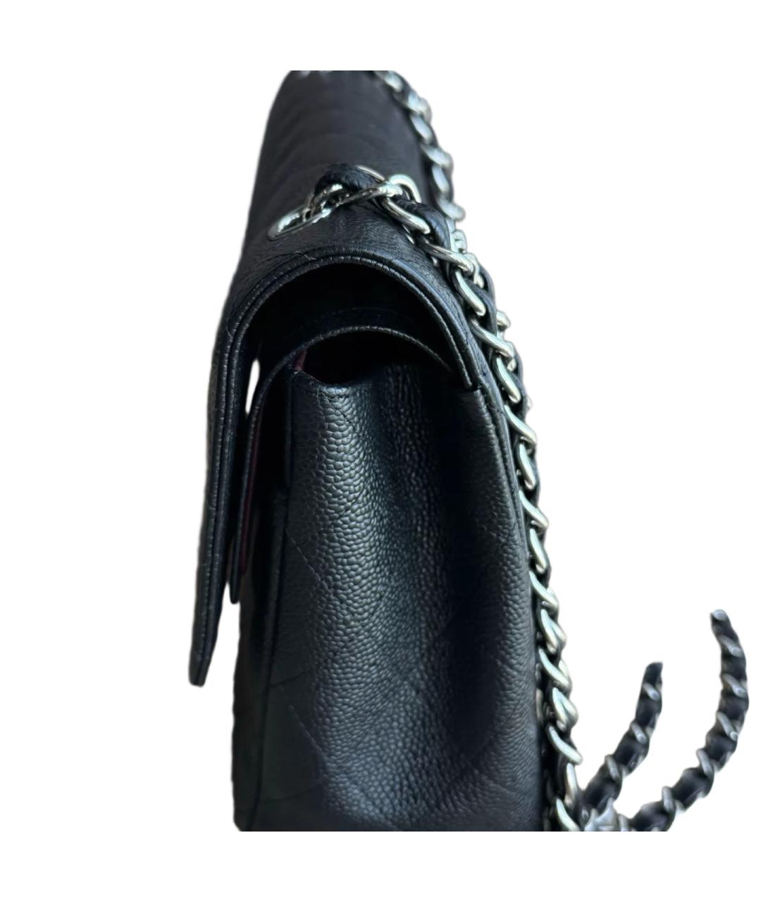 CHANEL Черная кожаная сумка через плечо, фото 4