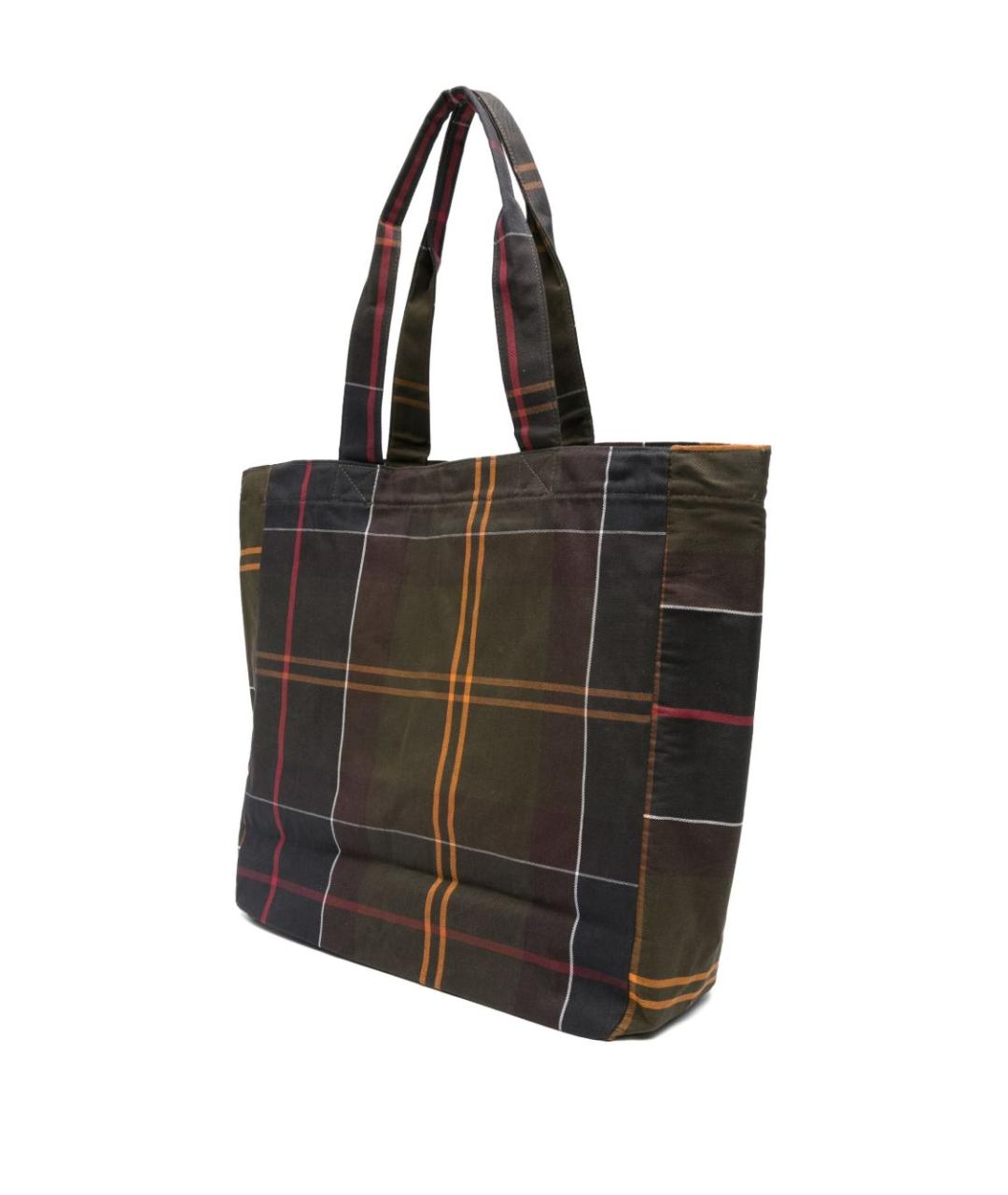 BARBOUR Коричневая синтетическая сумка тоут, фото 2