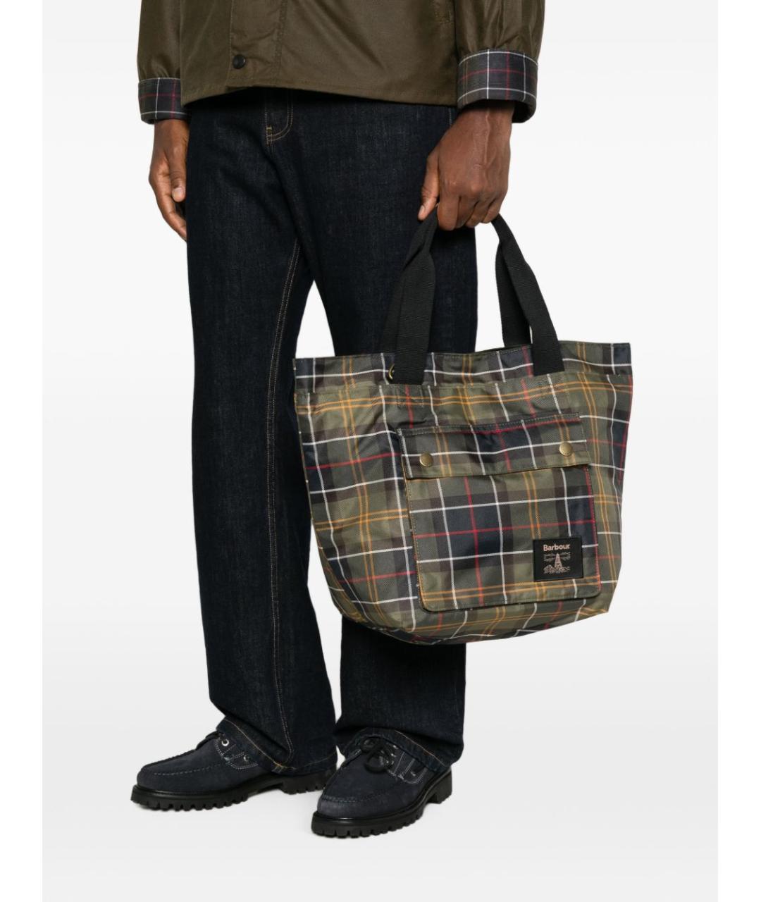 BARBOUR Мульти синтетическая сумка тоут, фото 3