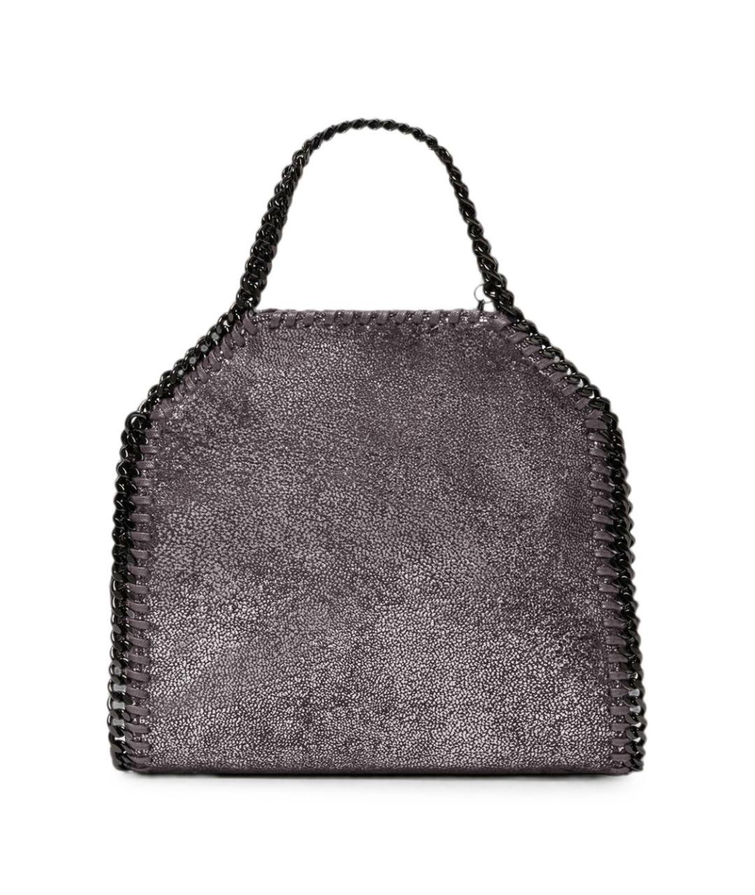 STELLA MCCARTNEY Темно-синяя сумка тоут из искусственной кожи, фото 3