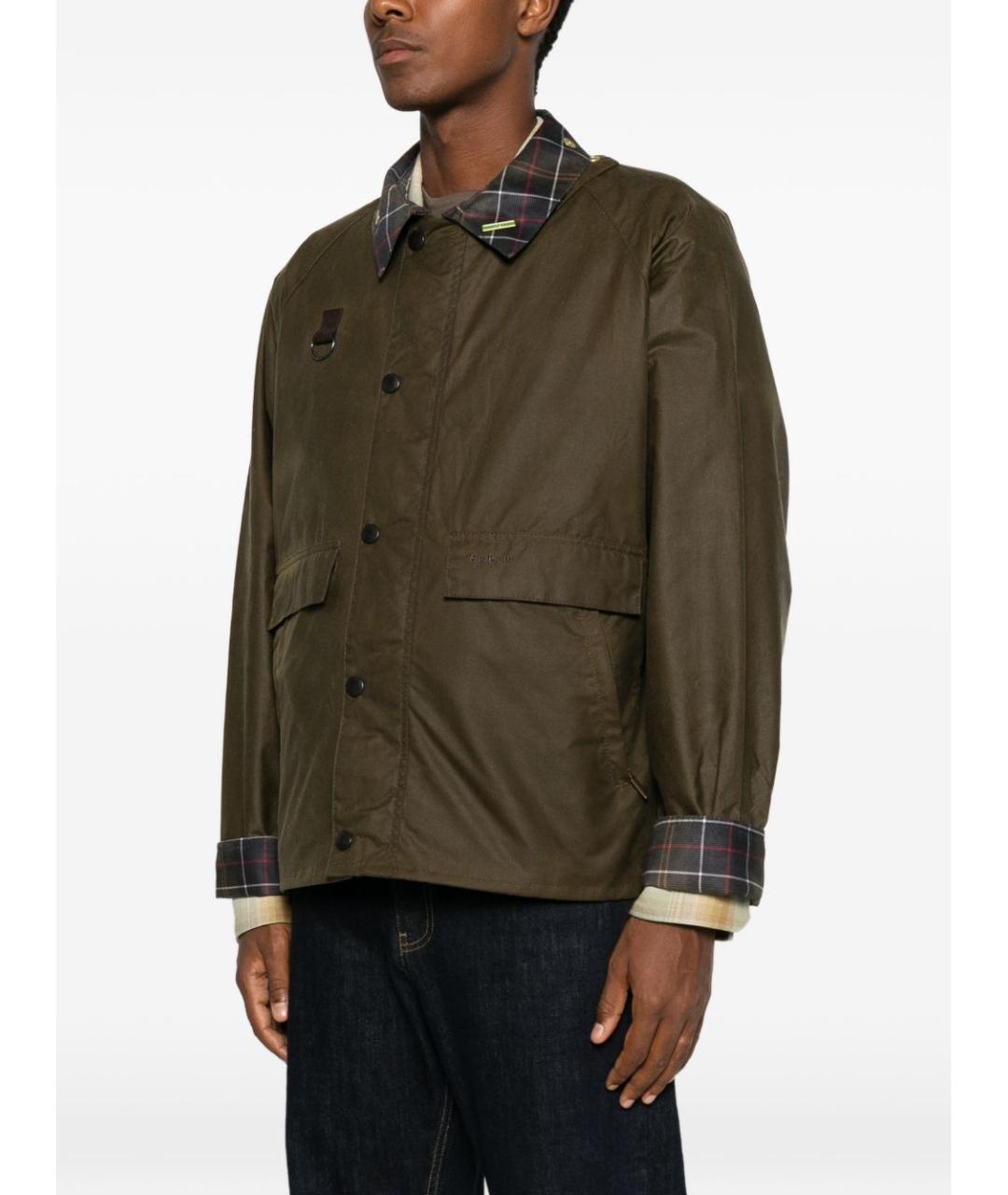 BARBOUR Коричневая хлопковая куртка, фото 5