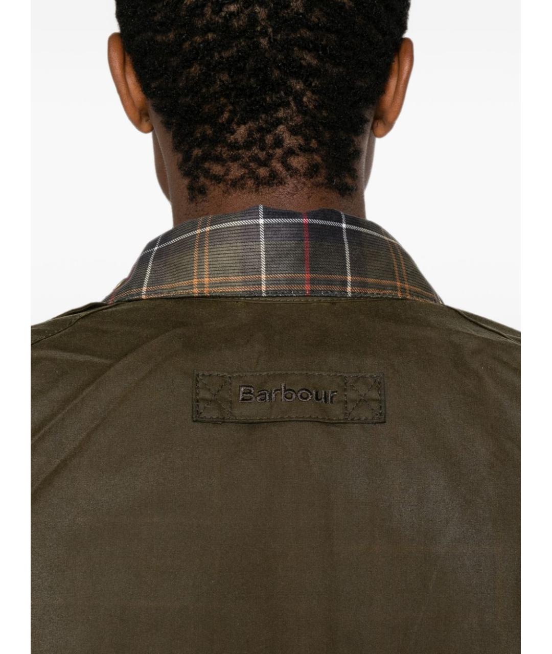 BARBOUR Коричневая хлопковая куртка, фото 3