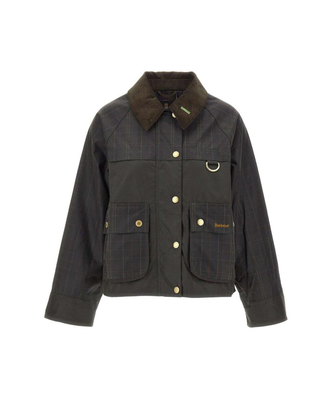BARBOUR Коричневая хлопковая куртка, фото 1