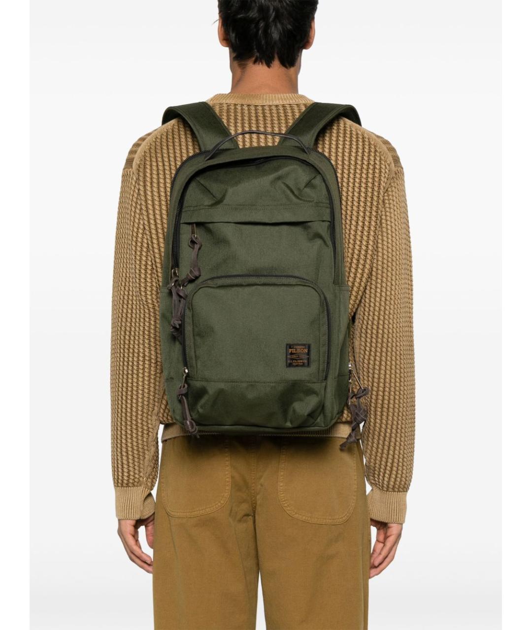 FILSON Зеленый синтетический рюкзак, фото 4