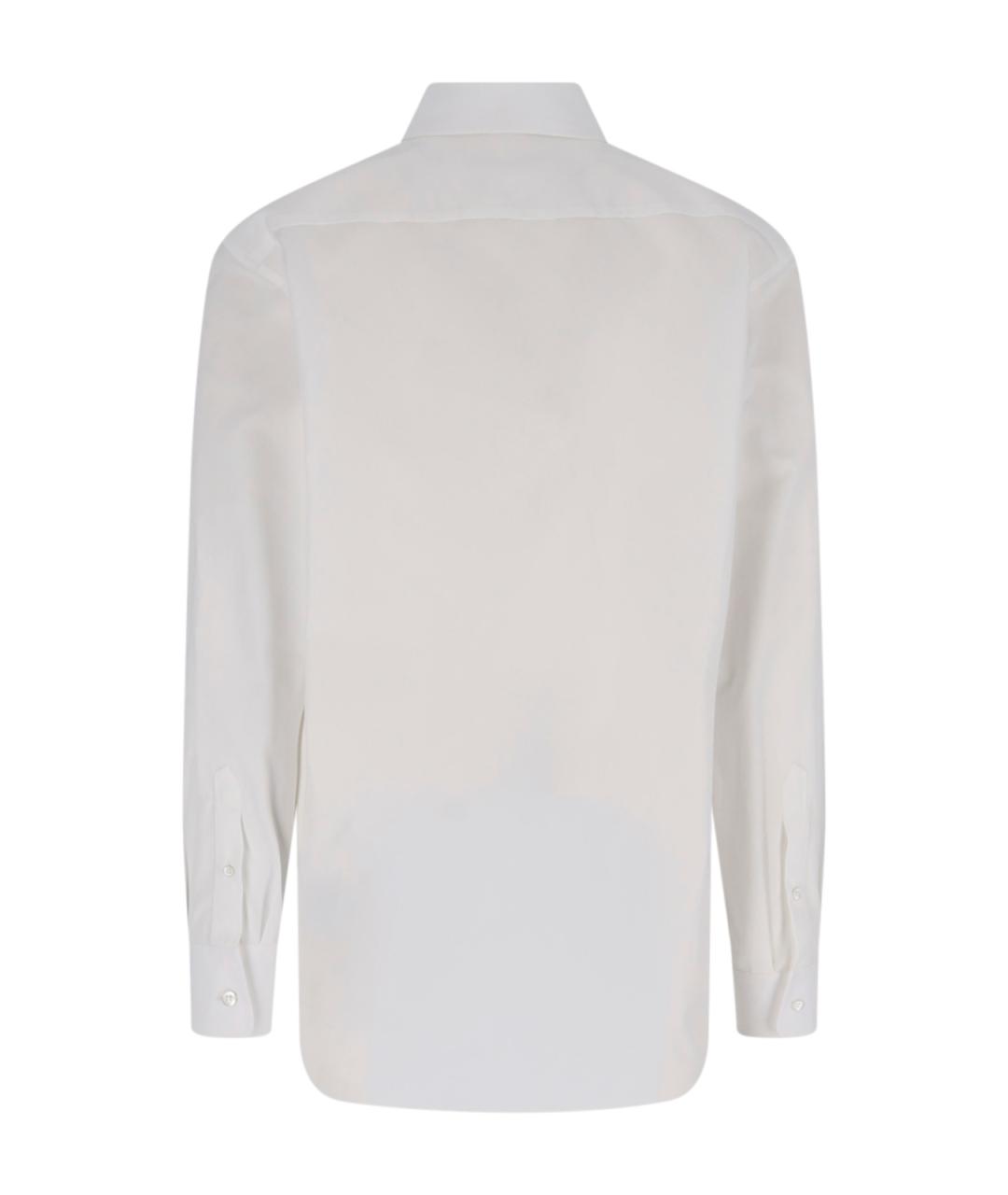 MAISON MARGIELA Белая хлопковая кэжуал рубашка, фото 2