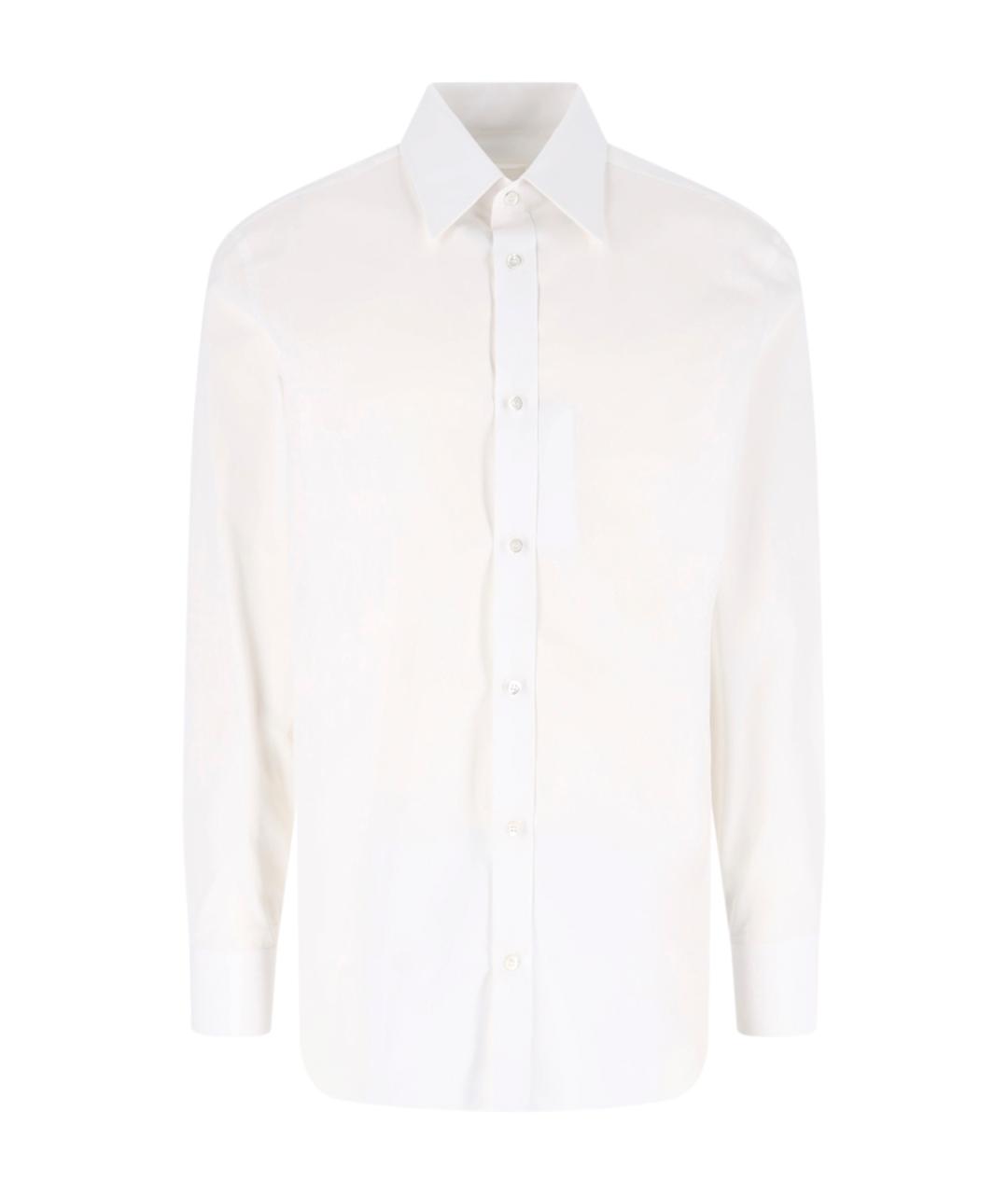 MAISON MARGIELA Белая хлопковая кэжуал рубашка, фото 1