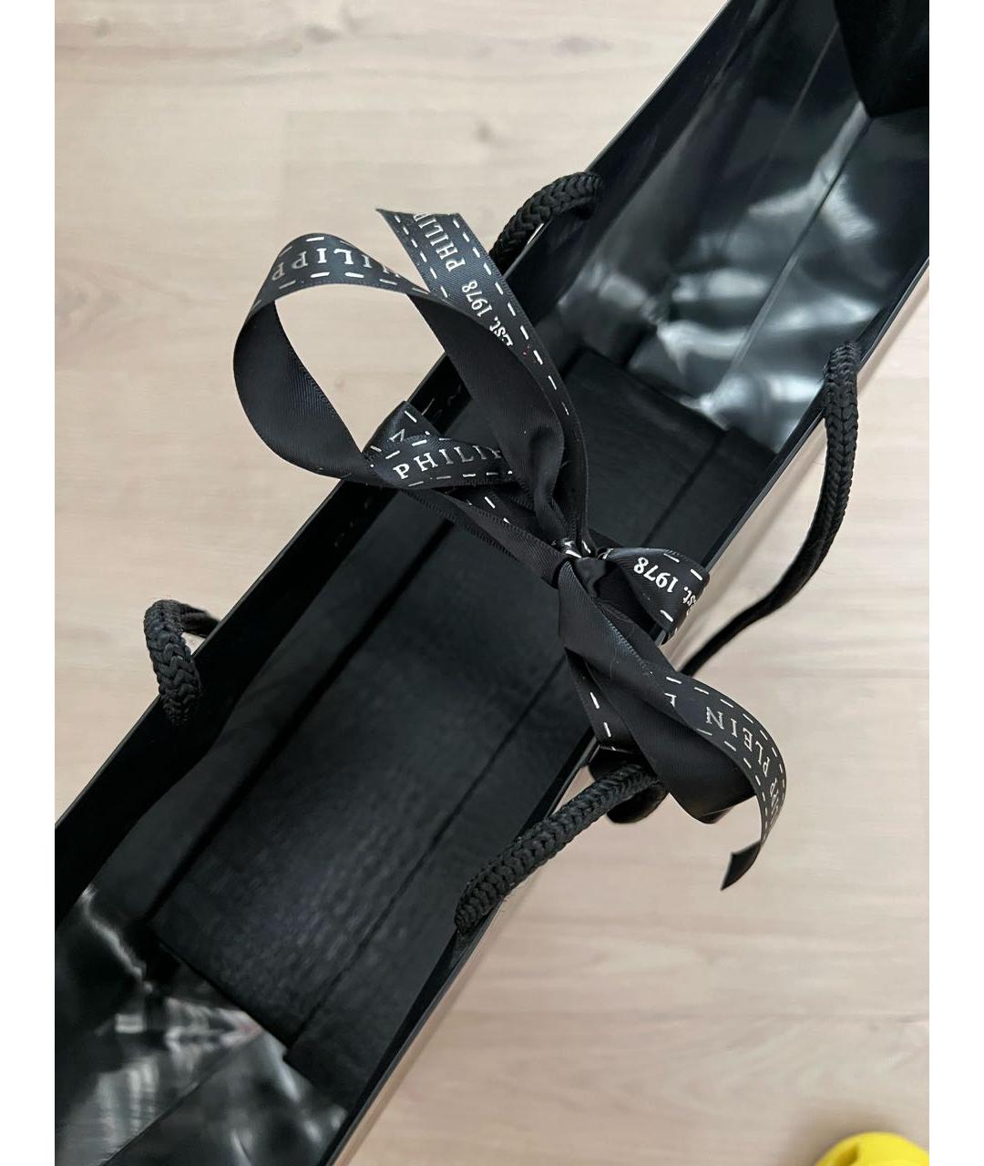 PHILIPP PLEIN Антрацитовые текстильные эспадрильи, фото 6