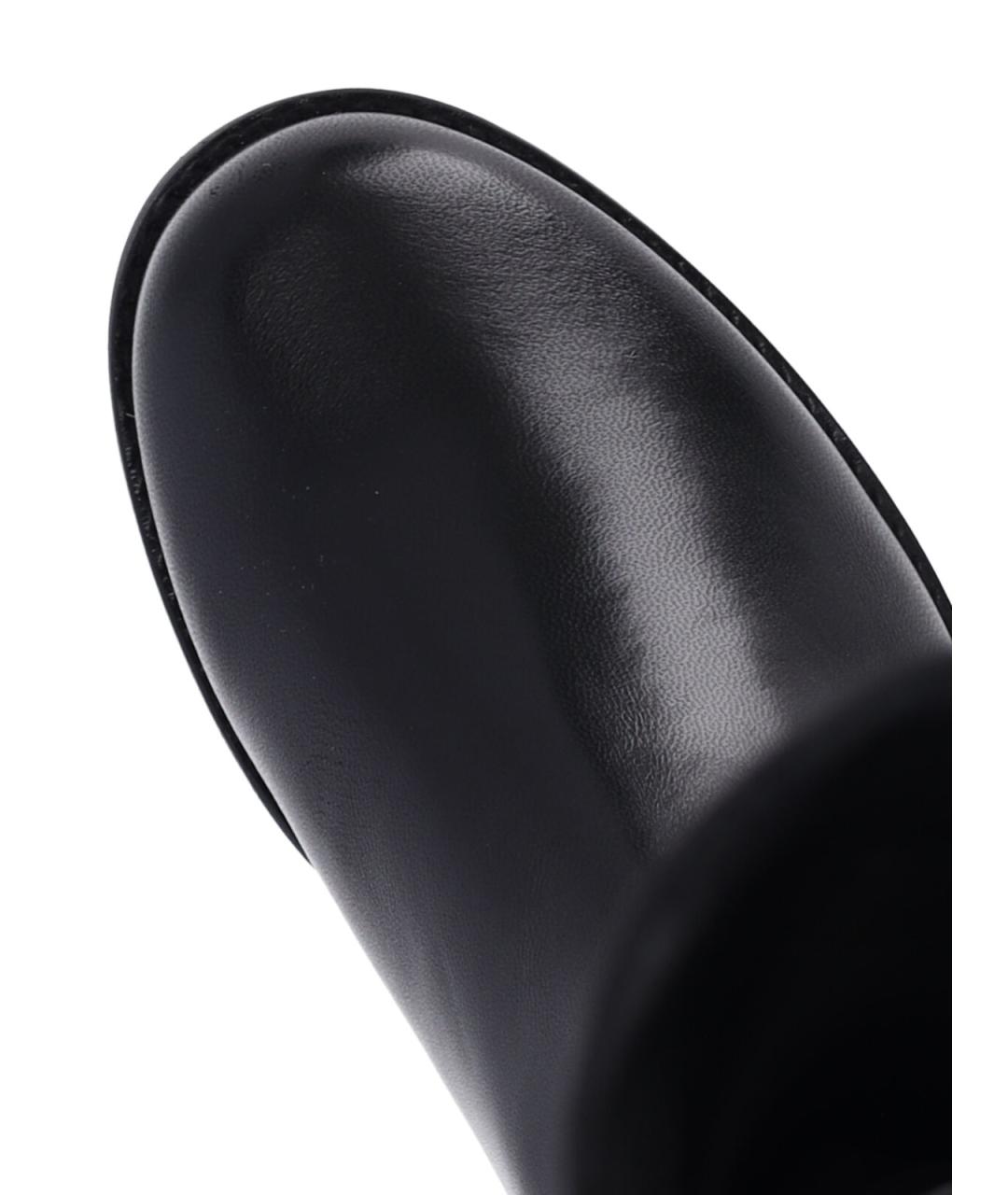 STUART WEITZMAN Черные кожаные сапоги, фото 5