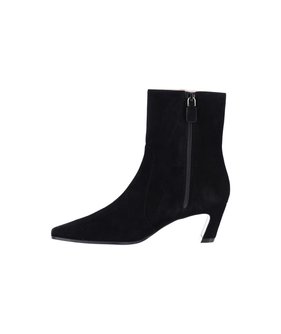 STUART WEITZMAN Черные замшевые ботильоны, фото 3