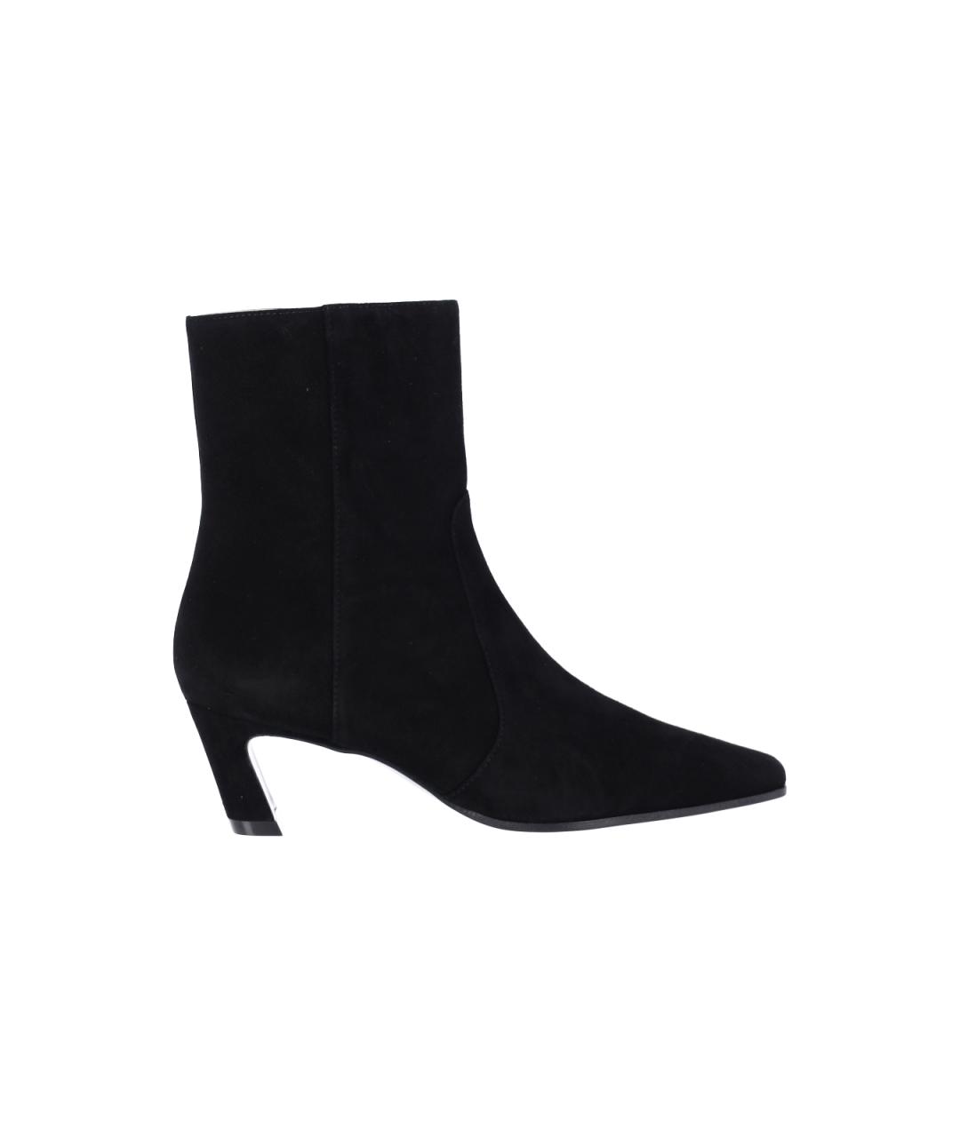 STUART WEITZMAN Черные замшевые ботильоны, фото 6