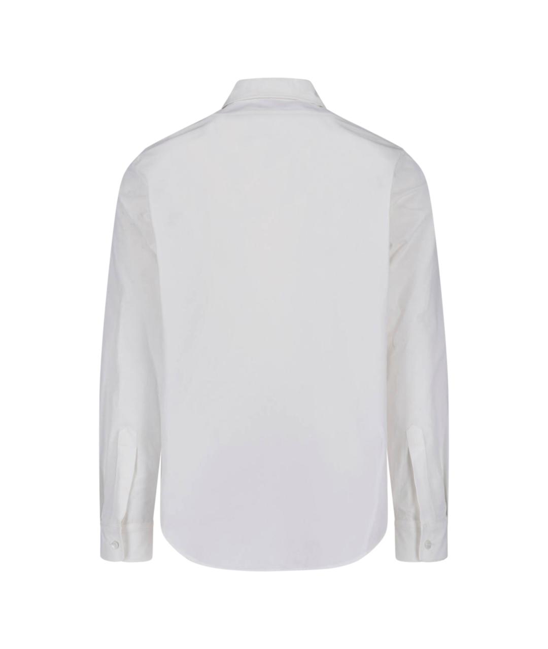 JIL SANDER Белая хлопковая кэжуал рубашка, фото 2