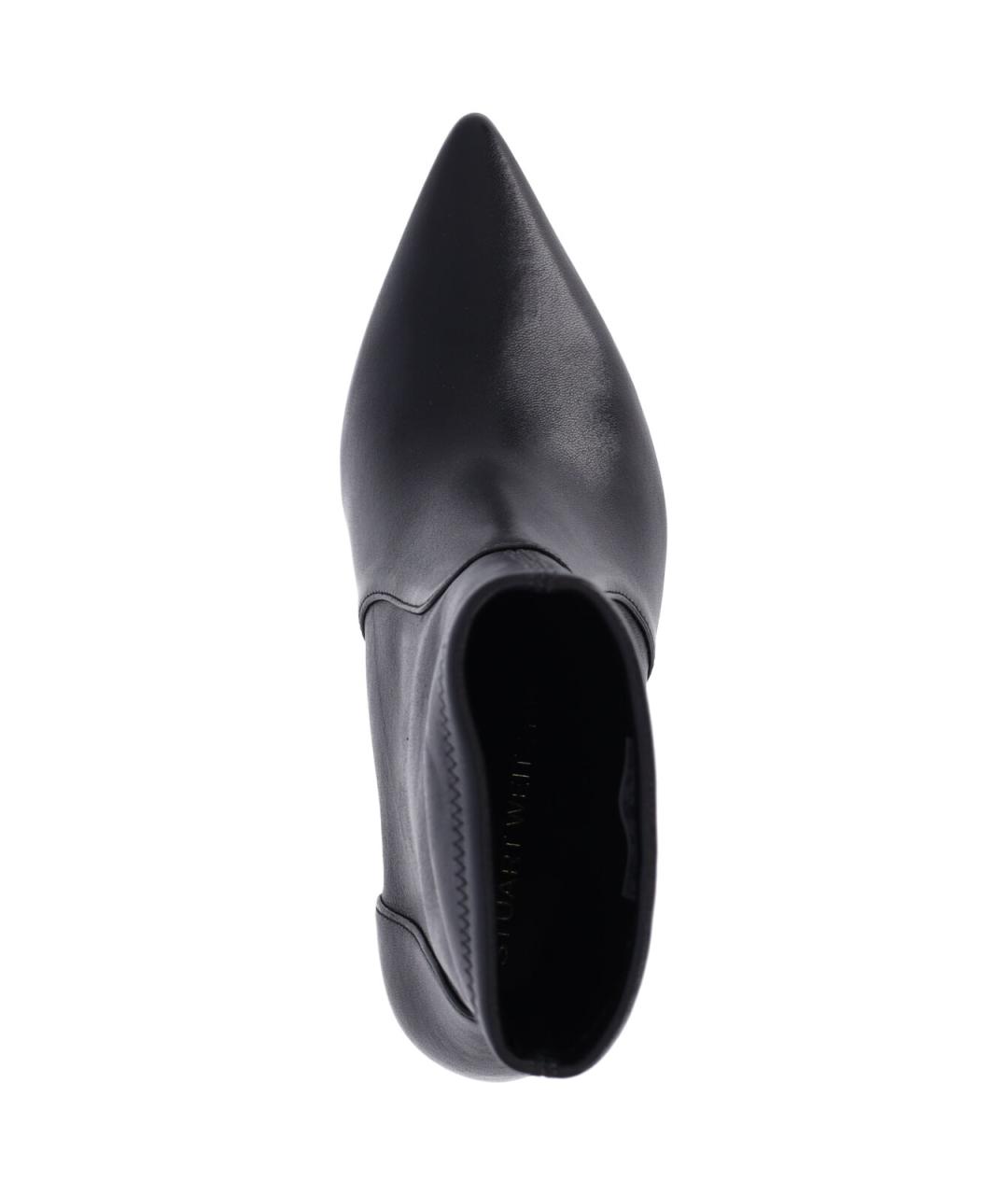 STUART WEITZMAN Черные кожаные ботильоны, фото 5