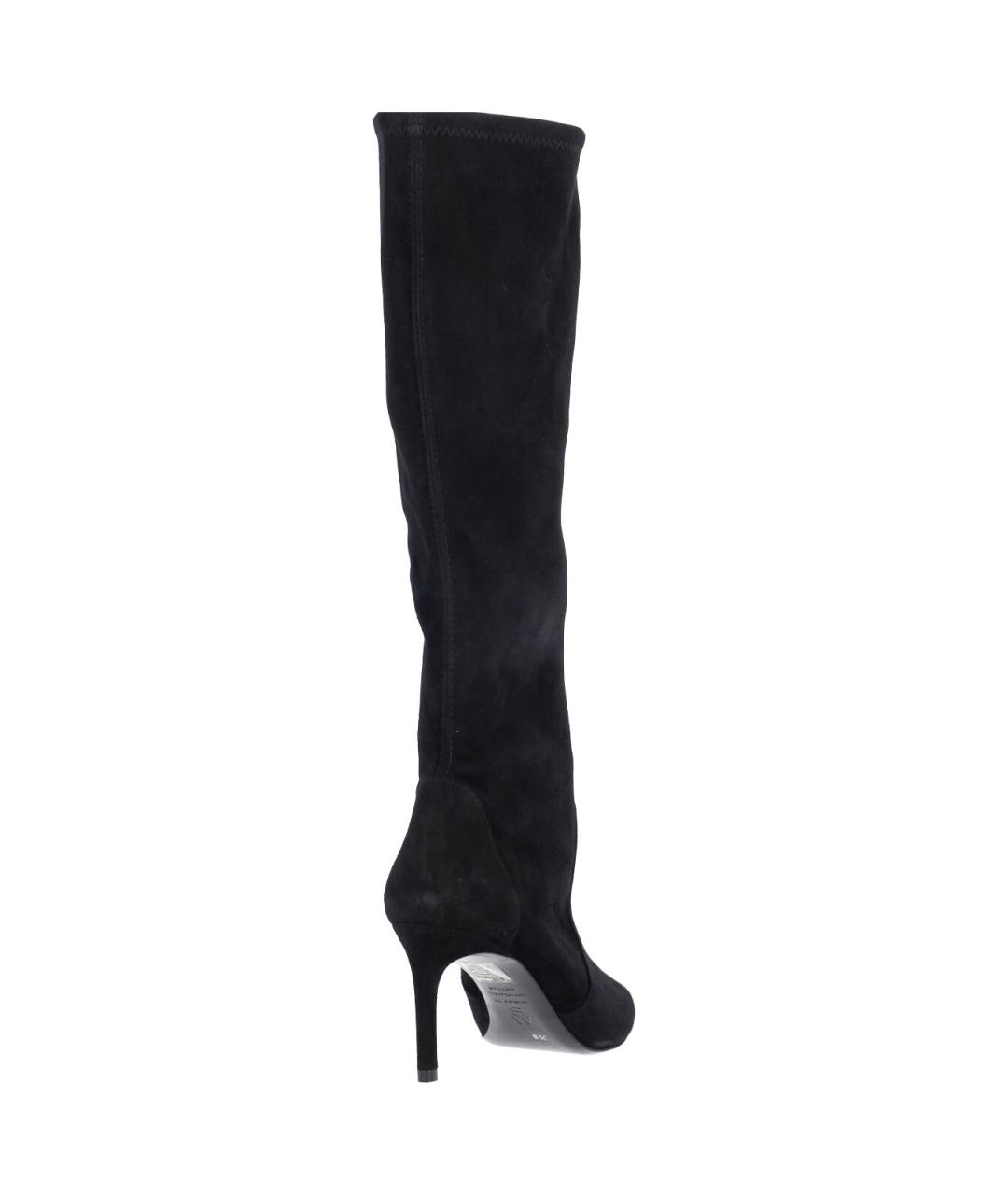 STUART WEITZMAN Черные замшевые сапоги, фото 4