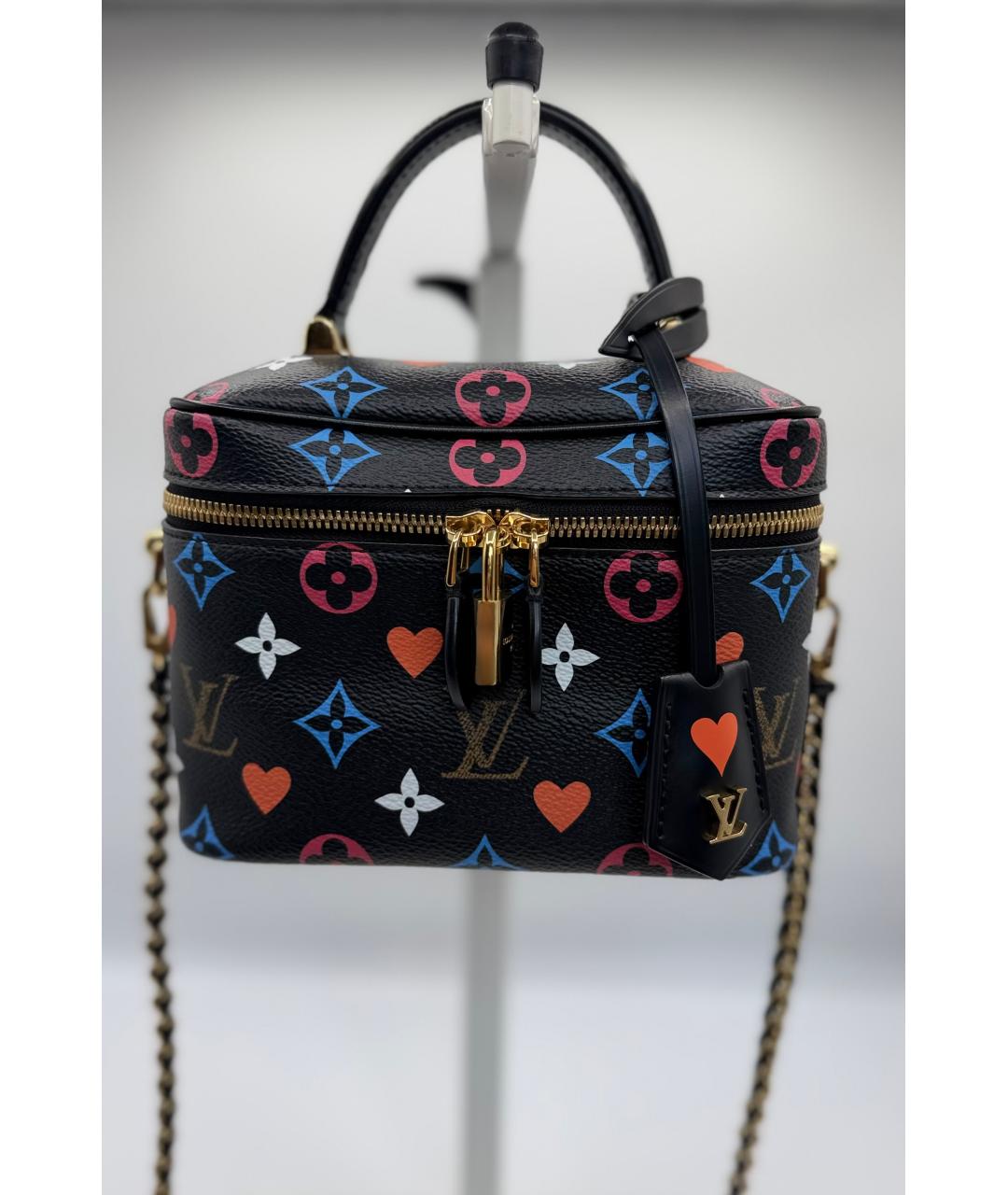 LOUIS VUITTON Черная канва сумка через плечо, фото 5