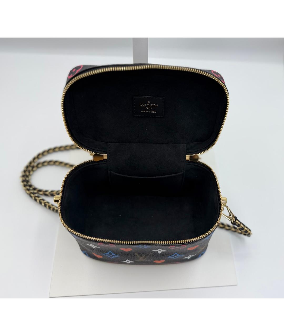 LOUIS VUITTON Черная канва сумка через плечо, фото 9