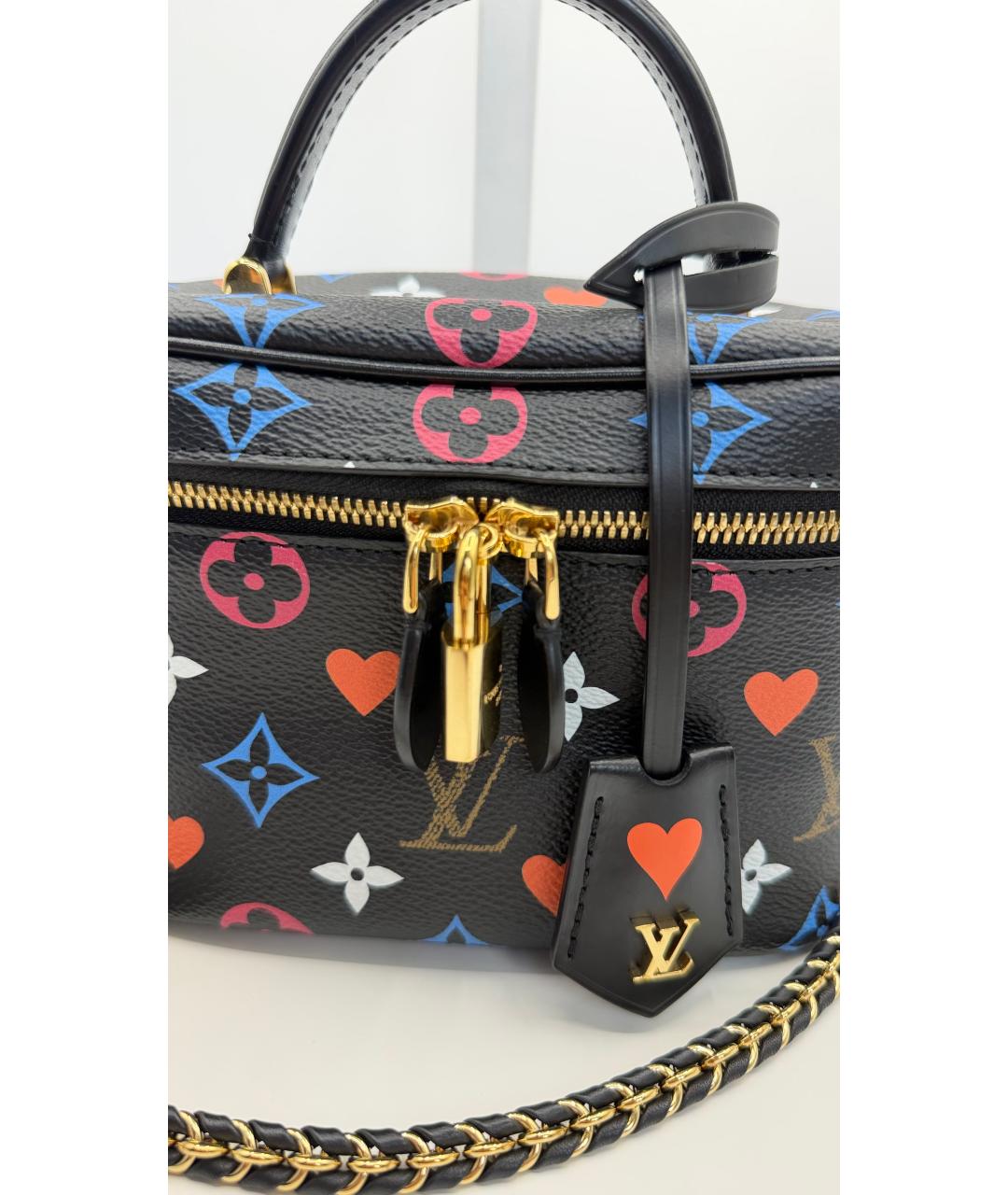 LOUIS VUITTON Черная канва сумка через плечо, фото 6