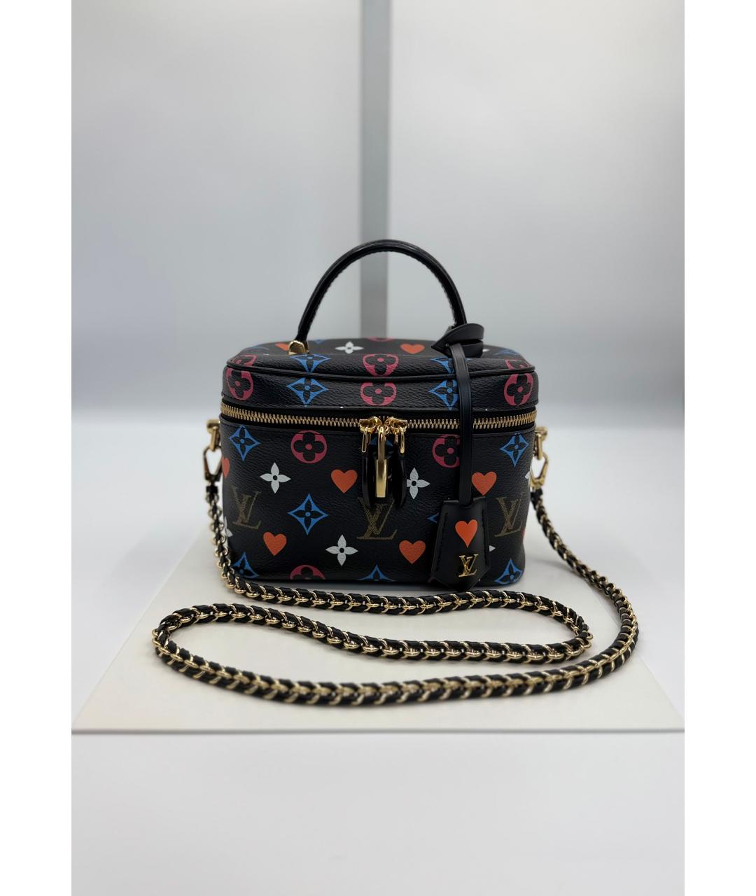 LOUIS VUITTON Черная канва сумка через плечо, фото 10
