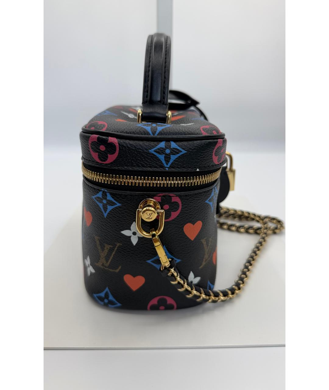 LOUIS VUITTON Черная канва сумка через плечо, фото 3